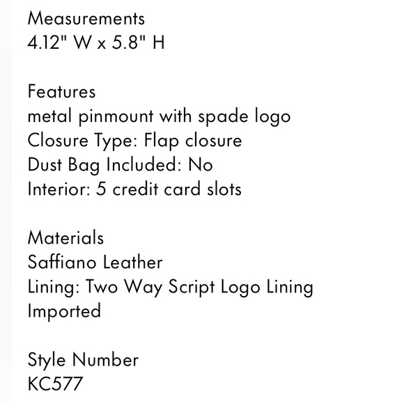 Kate Spade Madison passport holder - Picture 4 of 4